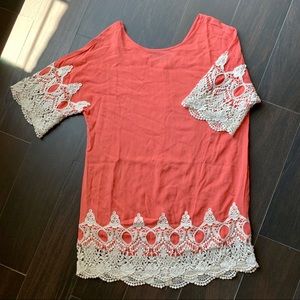 Crochet Detail Summer Dress
